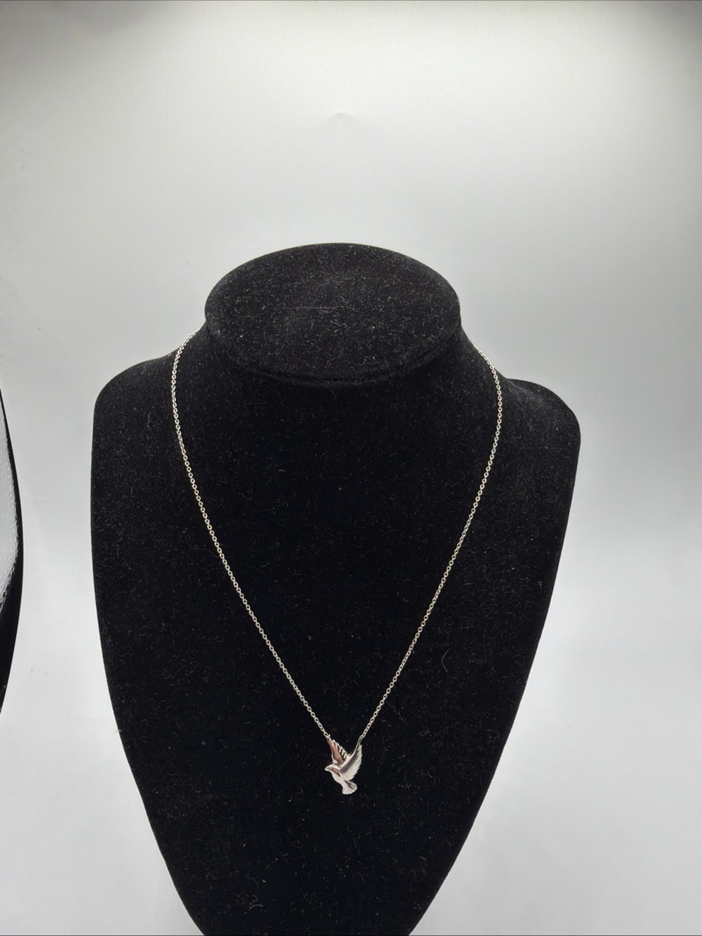 Vintage Sterling Silver 925 Bird 16” Necklace Delicate